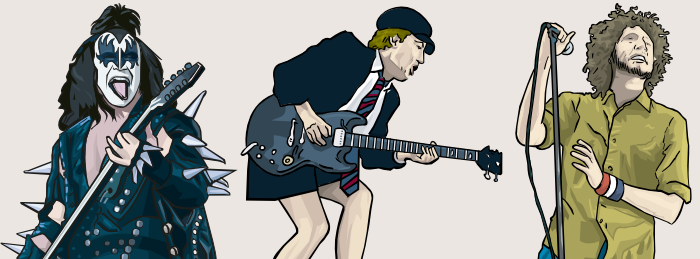 hard rock illustration illustramsic rock metal