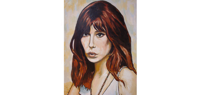 toile jane birkin portrait jane brikin
