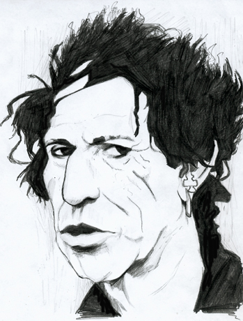 dessin keith richards portrait keith richards