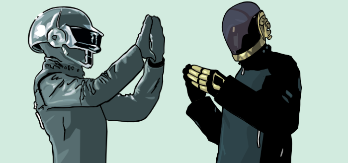 dessin daft punk portrait daft punk
