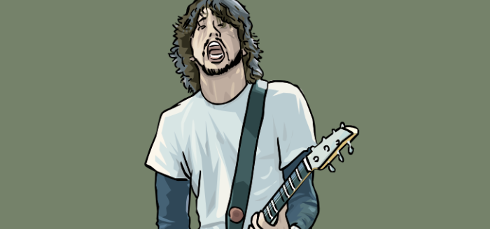 dessin foo fighters portrait dave grohl