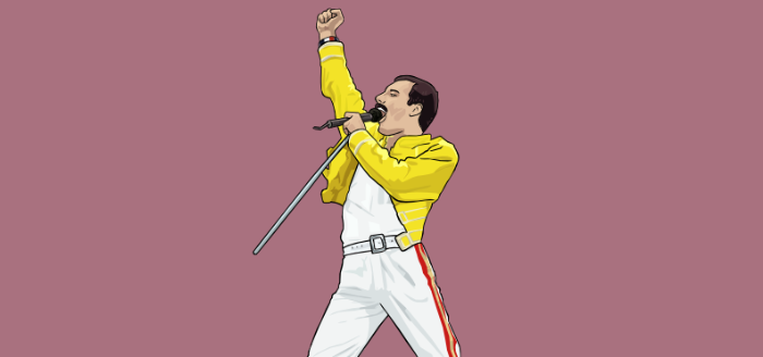 dessin freddie mercury portrait freddie mercuy