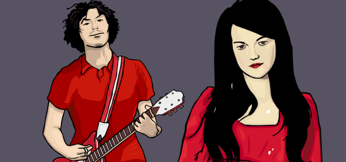 dessin white stripes portrait white stripes